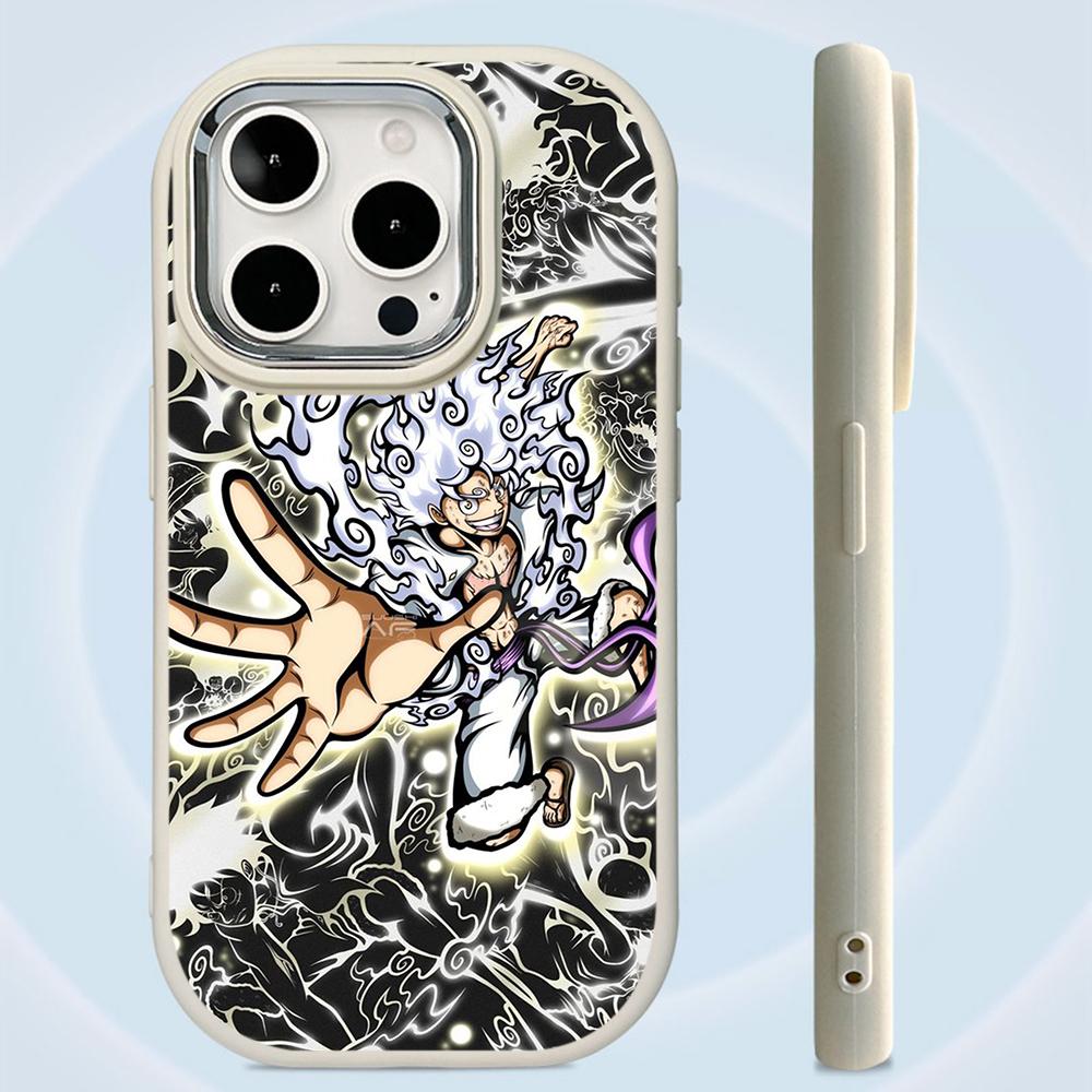 Чехлы для телефонов Ae92 One Piece Luffy Gear 5 для Samsung A13 A32 A53 A04 A54 S23 S24 Ultra Infinix Hot 40 Huawei P30 Pro с металлической защитной задней крышкой для камеры