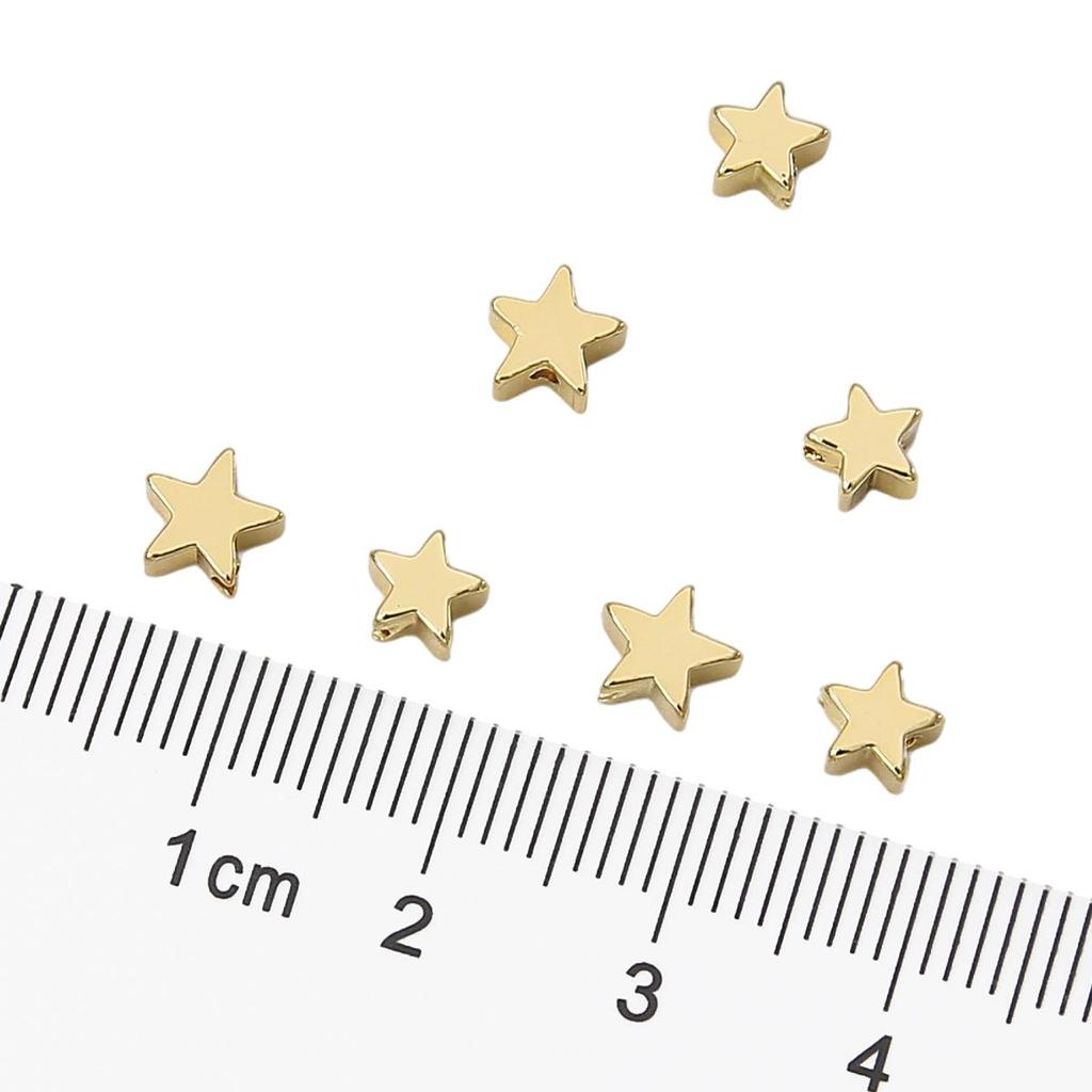 Copper Pentagram Separated Beads For DIY Jewelry Making Craft Accessories