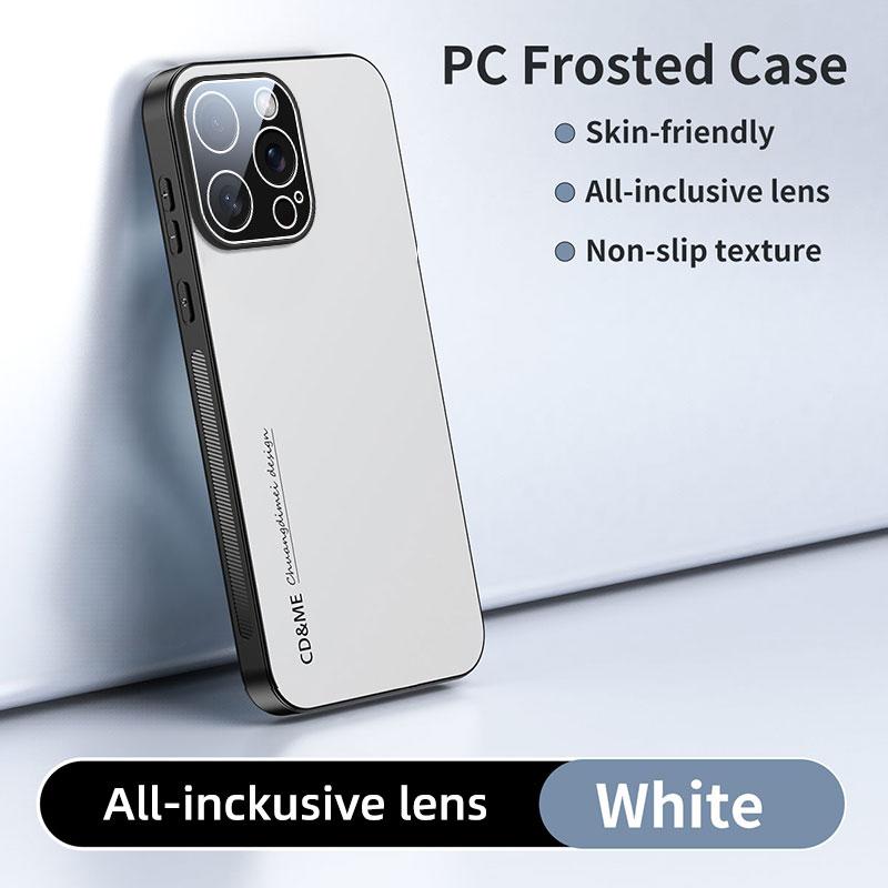 Luxury AG Matte Case For iPhone 17 Air 16 15 14 13 Pro Max 16Pro Magnetic PC Frosted 360 Degree Bracket Stand Protective Cover