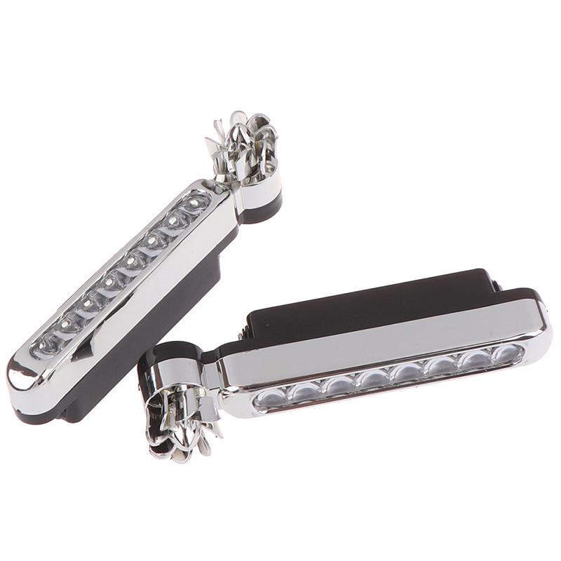 1 шт. 8 светодиодных автомобильных дневных ходовых огней Drl с питанием от ветра, противотуманные предупредительные автомобильные фары