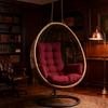 Водонепроницаемая подушка для кресла-яйца, утолщенная подушка для подвесного кресла-корзины для патио, подушка для кресла-яйца