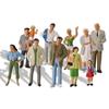 10-Piece 1:43 Diorama Collection Human Figures, O-Gauge Painted Figures for Railway Models, Building Models, and Dioramas, P43 (P4306)