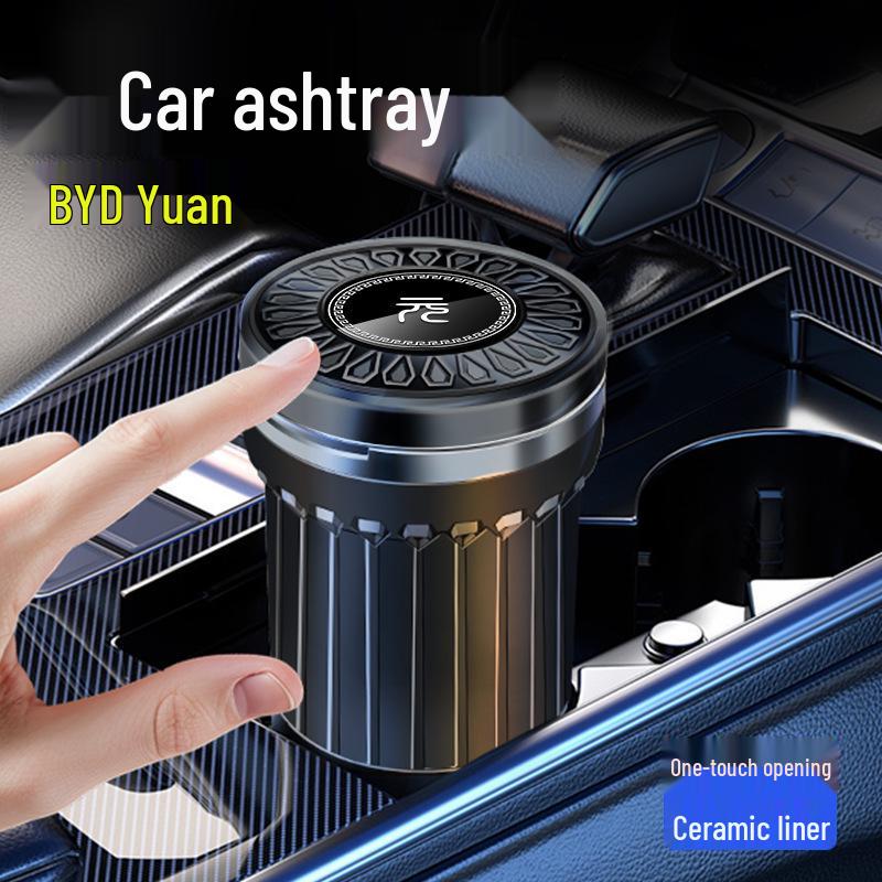 Многофункциональная световая пепельница для BYD Yuan Up, Yuan Plus, Yuan Pro, DMI Glory EV.
