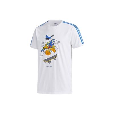 Neo Donald Duck Повседневная футболка с круглым вырезом Мужские топы белые GJ5648