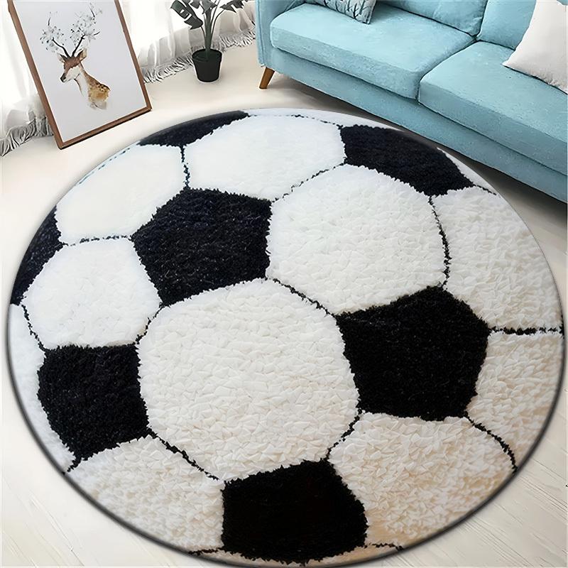 Soccer Fan Rug: Sound-Absorbing, Non-Slip Rug for Bedroom Entrances, Bed Sides, Living Room Sofas, and Home Decor