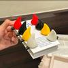 2Pcs OX Horn Shape Hair Barrettes Solid Color Duckbill Hair Clips Devil Horn Hair Clips  Headwear