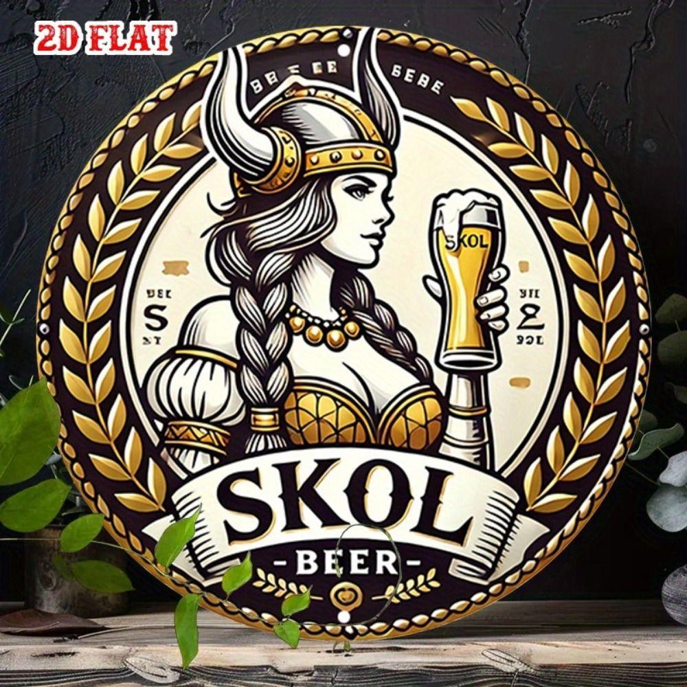 Металлическая табличка пиво Декор стены 20x30см