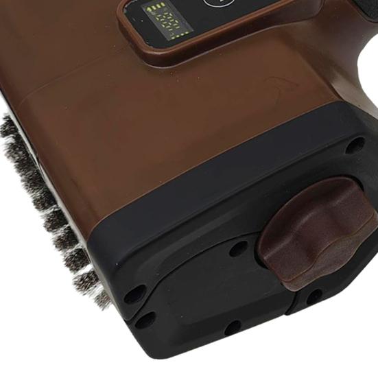 Электрическая щетка для гриля с головкой из нержавеющей стали без щетины, перезаряжаемая, беспроводная, очиститель для барбекю, незаменимые аксессуары для барбекю