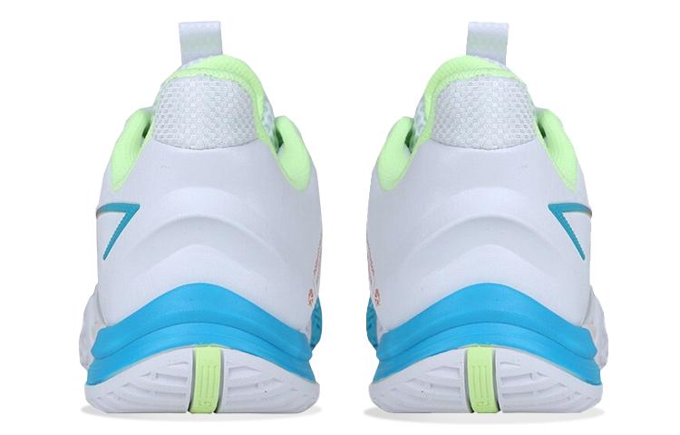 Li Ning Бадминтонные кроссовки унисекс низкие стандартные Белый/Желтый/Синий AYZS014-2
