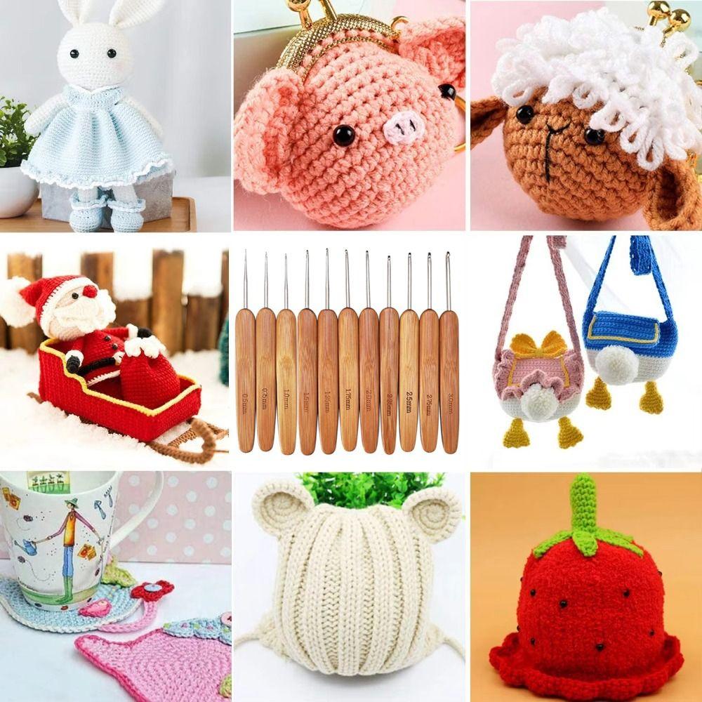 Длинные Крючки для Вязания Бамбуковые Деревянные Крючки для Вязания Новый Инструмент для Пряжи Ткачество Ковер