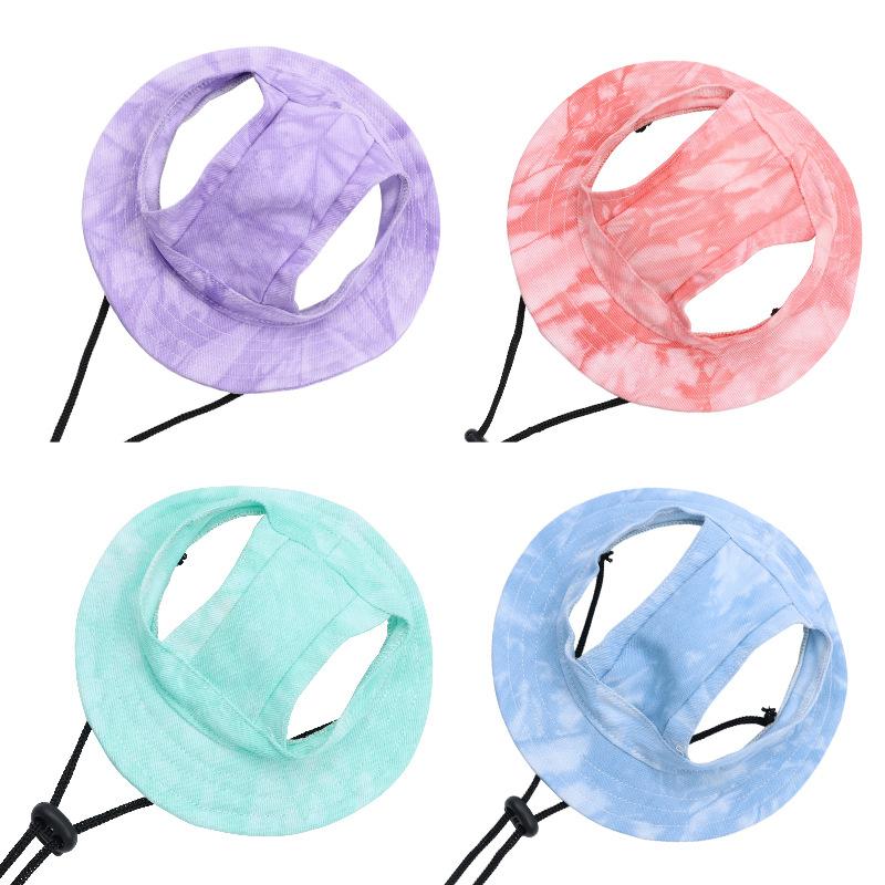 Шляпы для защиты от солнца для собак и кошек, Нелипкие шляпы, Защита ушей от отслаивания, Рыбацкие шляпы с регулируемой веревочной пряжкой для питомцев