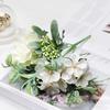 26cm Artificial Peony Flowers 5 Heads Fake Flowers Vivid Fake Peony Bouquet  for Home Wedding Decor
