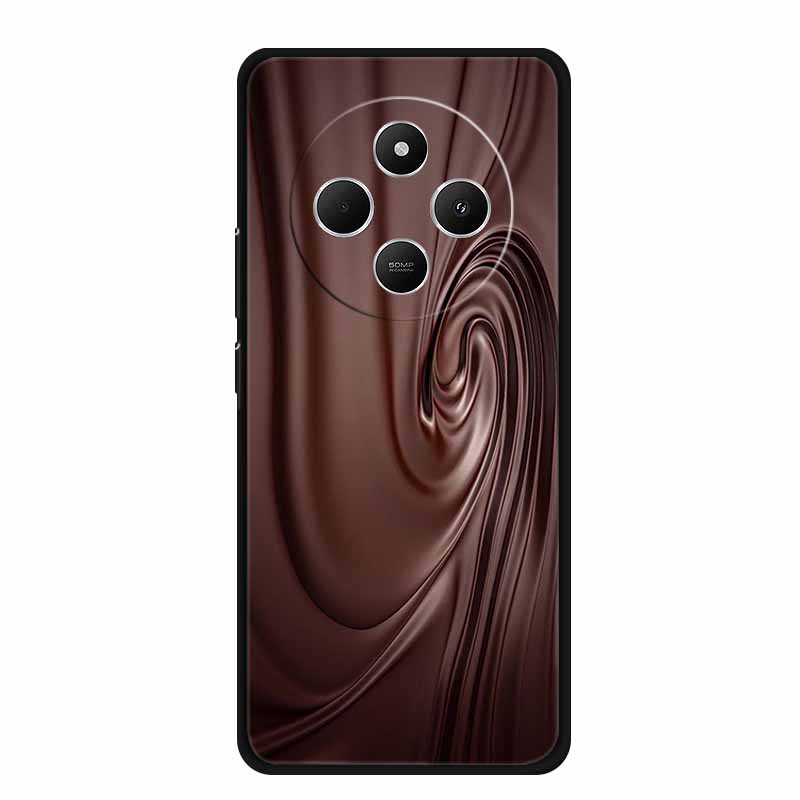Чехол для Xiaomi Poco C75 POCOC75 Черный Силиконовый Мягкий Задний Чехол-Крышка Для Poco C75 Чехол для Телефона C 75 6.88" Ударопрочный Coque Funda