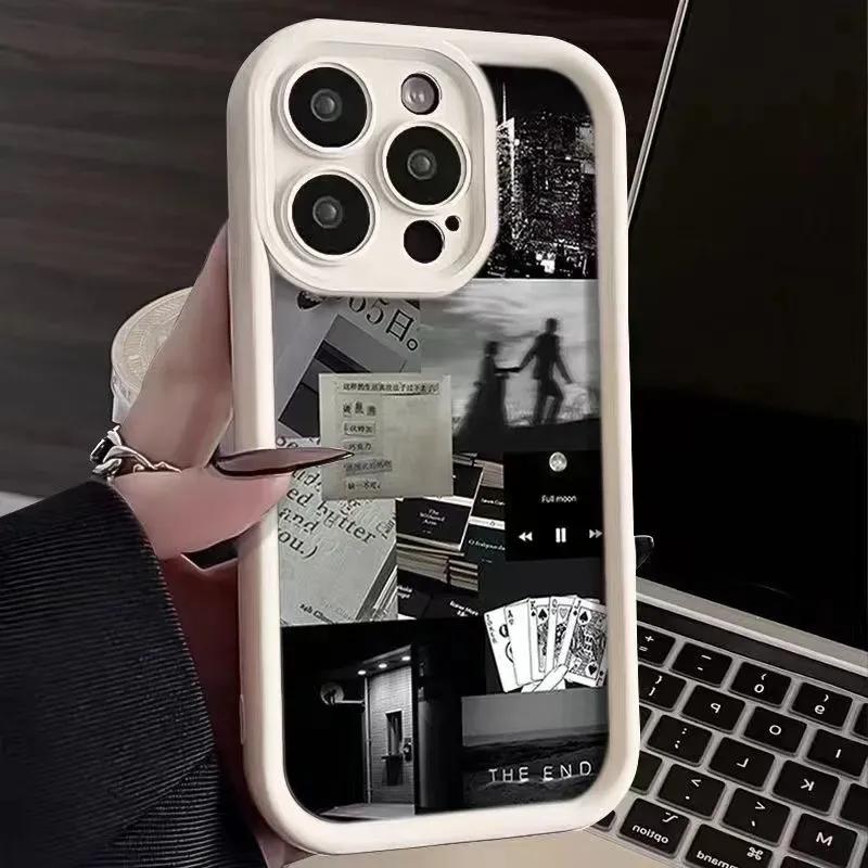 Чехол для телефона на каждый день для iPhone 17 Air 16 15 14 13 12 11 Pro Max XS Max 7 8 Plus X XR SE 2020 13promax Мягкий противоударный бампер Задняя крышка чехла для телефона