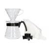 Filtre a Cafe Permanent - Filtre a Cafe Reutilisable Hario - VCDS-02-B-EU - V60 Coffee Dripper and Server Set 02 - Noir
