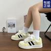2024 autumn new Hong Kong style niche platform couple bread shoes women's Korean version fashion versatile student casual board shoes