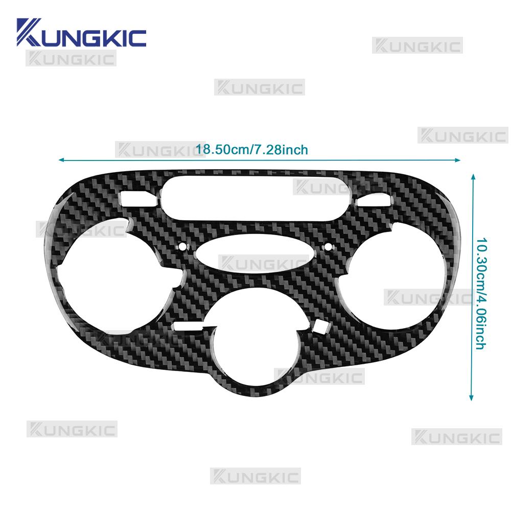 Real Soft Carbon Fiber Trim For Peugeot 206 2001 2002 2003 2004 2005 2006 2007 2008 2009 2010 Car AC Central Control Air Outlet