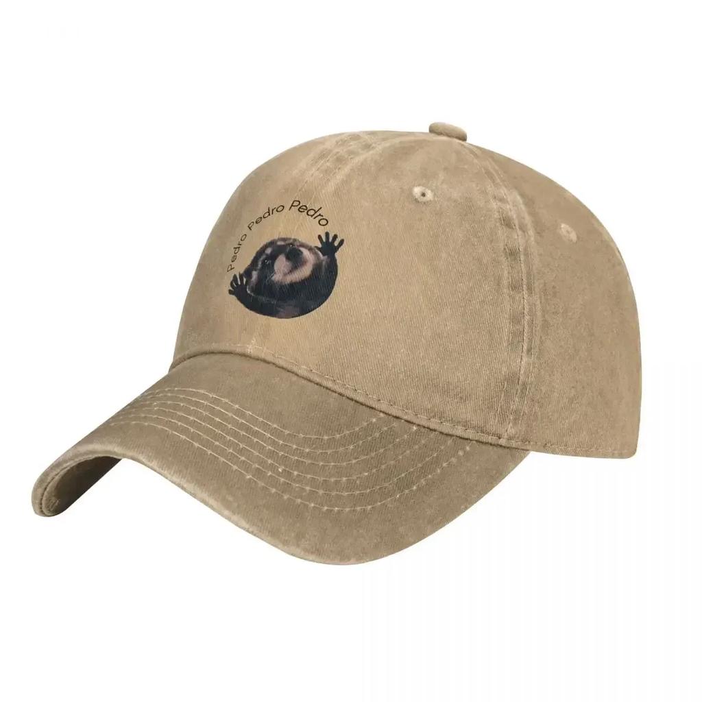 Pedro Raccoon Baseball Caps Vintage Distressed Cotton Snapback Hat for Unisex WoUnisex Outdoor Running Golf Caps Hat