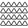shymie Carabiner Small Triangular Carabiner Tarp Tent Camping Outdoor Equipment Hook Aluminum Metal Tight Climbing Hiking Set of 20