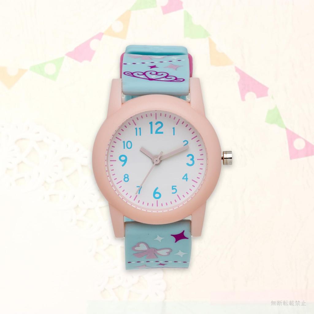 Watch Analog PVC Belt Kids Blue Pink More [Fieldwork] Women's KDS015-2 Pink/Light Blue/Yellow/Purple