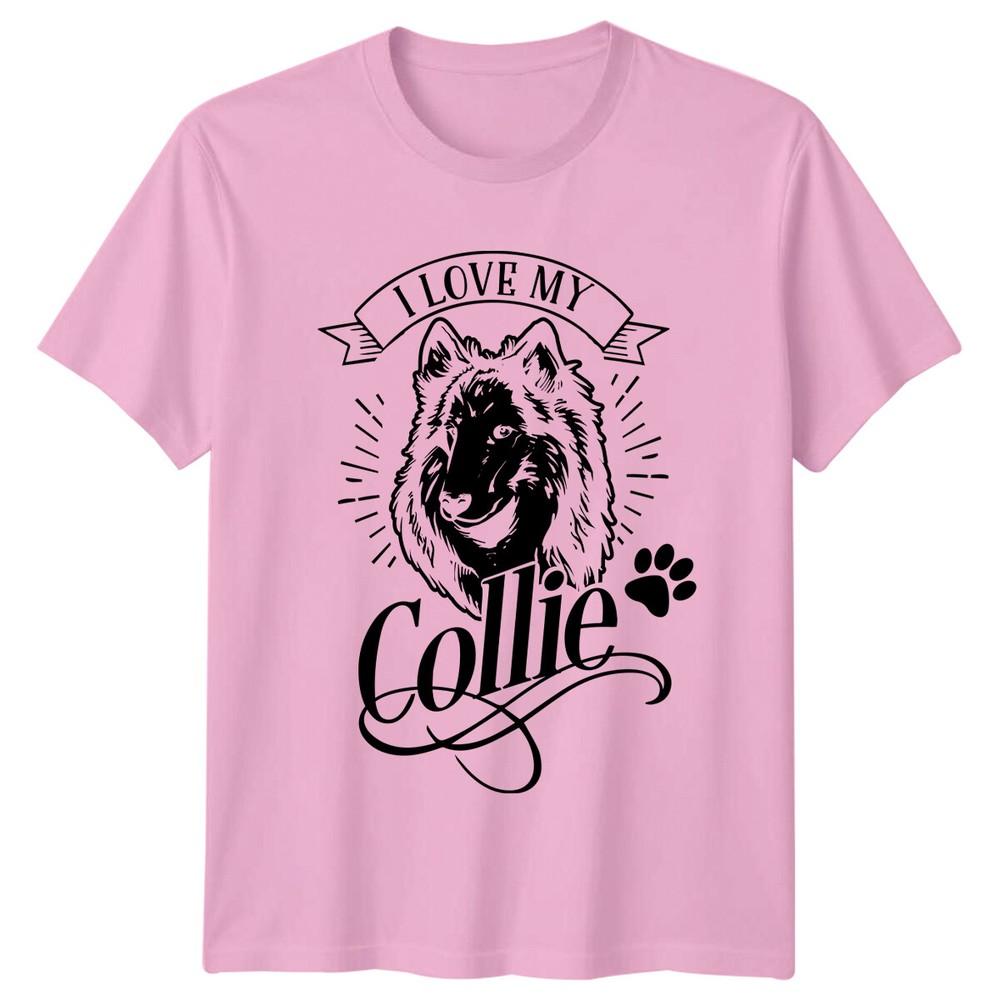 I Love My Collie Dog Breed Pet Animal Lover Graphic TShirt
