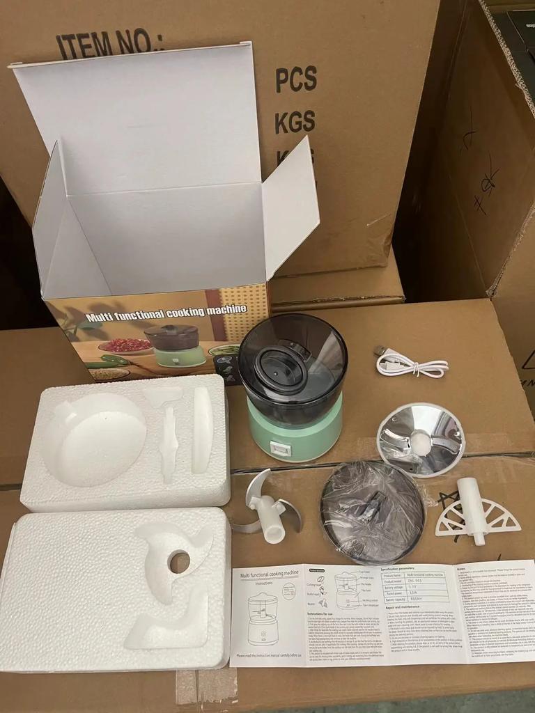 Электрическая давилка для чеснока, измельчитель для мини-кухни, USB-зарядка, съемная автоматическая кухонная машина, гаджеты