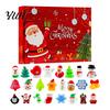 Festival Advent Calendar Merry Christmas Calendar, with 24 Stress Relief Squeeze Toys, Days Xmas Countdown Box, Holiday Party Gift Toys