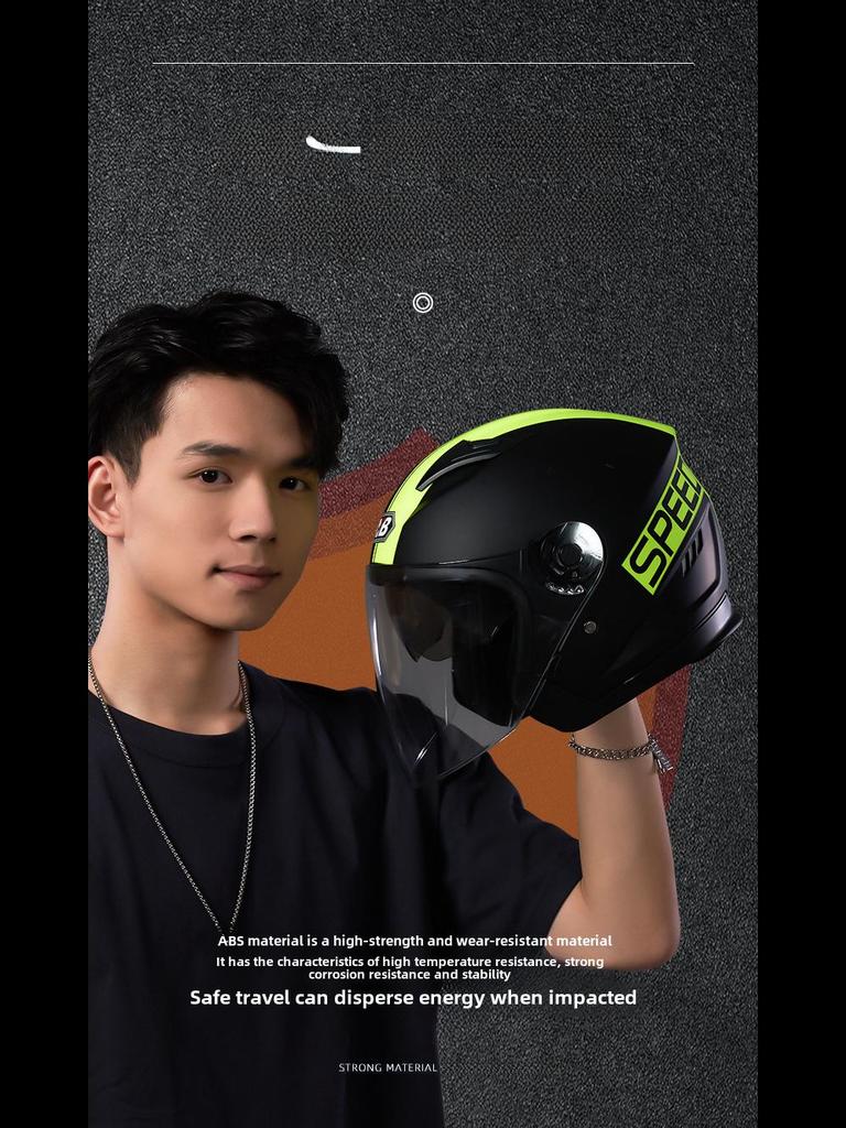 3C Certified All-Season Universal Motorcycle Helmet with Anti-Fog Double Lens and Neck Protection