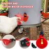 Automatic Chicken Drinkers Waterers Poultry Watering Cups Bowls Red Dispenser