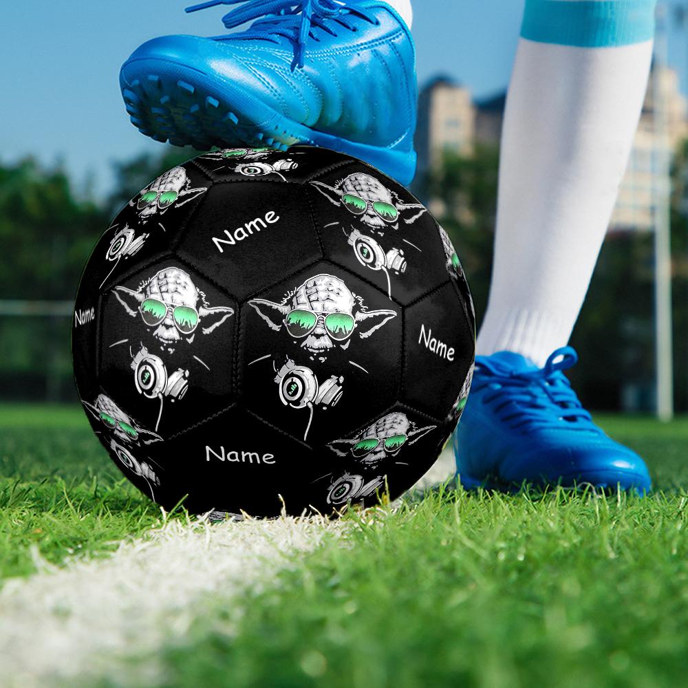Custom Name Yoda Theme Size 5 Soccer Ball, Suitable for Both Indoor and Outdoor Matches, a Gift Suitable for Everyone.