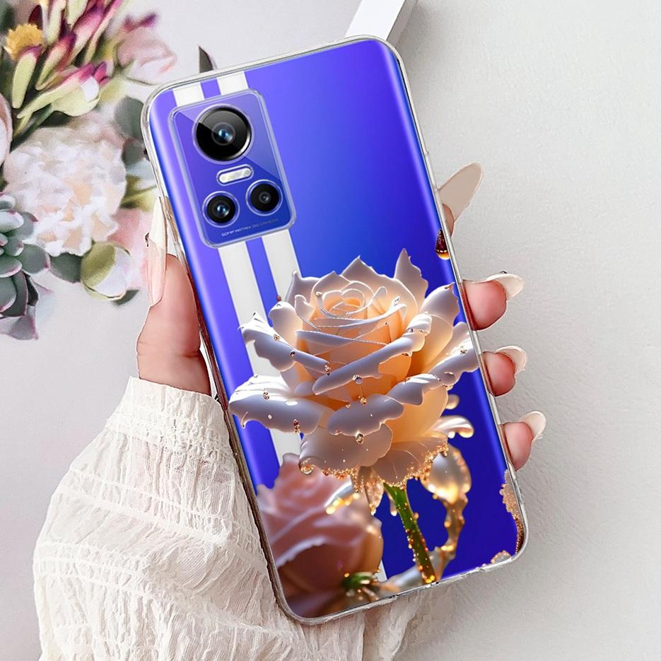Для Realme GT Neo 3 80W Чехол RMX3561 RMX3560 Милый Кот Счастливая Рыба Кои Расписная Крышка Мягкие Силиконовые Чехлы Для Realme GT Neo3 150W Fundas