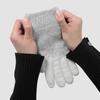 Christmas Gift Women Snow Pattern Thick Thermal Touchscreen Winter Windproof Knitted Warm Gloves