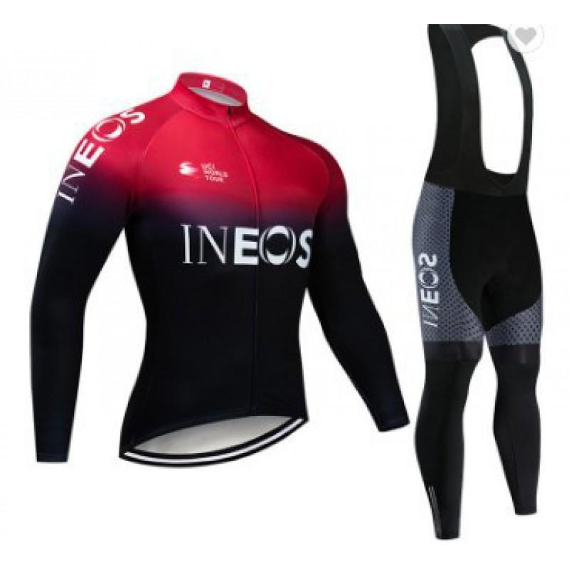 Long Sleeve Cycling Jersey Set Mountain Bike Riding - Quick Dry Breathable Performance Apparel