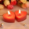 50 Sets Heart Round Candle Mold Tealight Jar Empty Case Plastic Clear Cups Candle Sleeve Craft Kit Diy Wax Jar for Candle Making