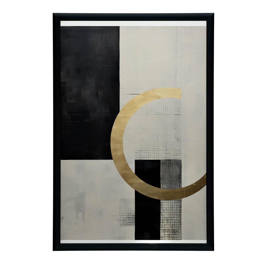 Geometria Kontra Nieskończoność Geometria Kontra Nieskończoność, 40X50 Cm, Rama Aluminiowa Czarna, Papier Matowy 230 Gsm