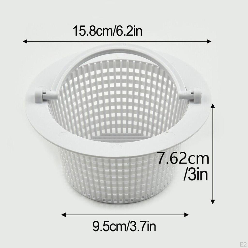 2 Pieces Skimmer Basket,Aboveground Basket ,Accessories with Handle Pool Leach