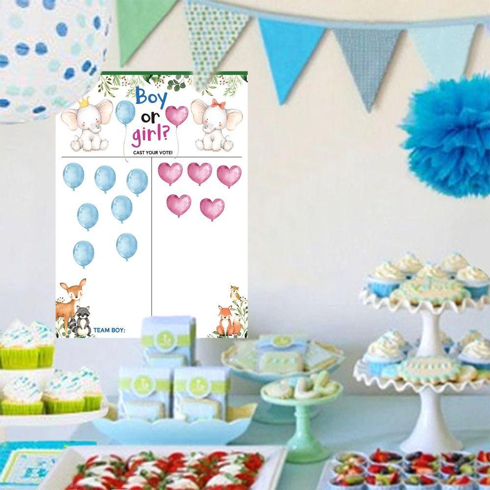 With Stickers Boy or Girl Poster Board Festive He or She Poster Board  Party