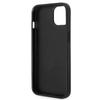 Etui do iPhone 14 Plus Karl Lagerfeld Saffiano Karl`s Head Srebrne