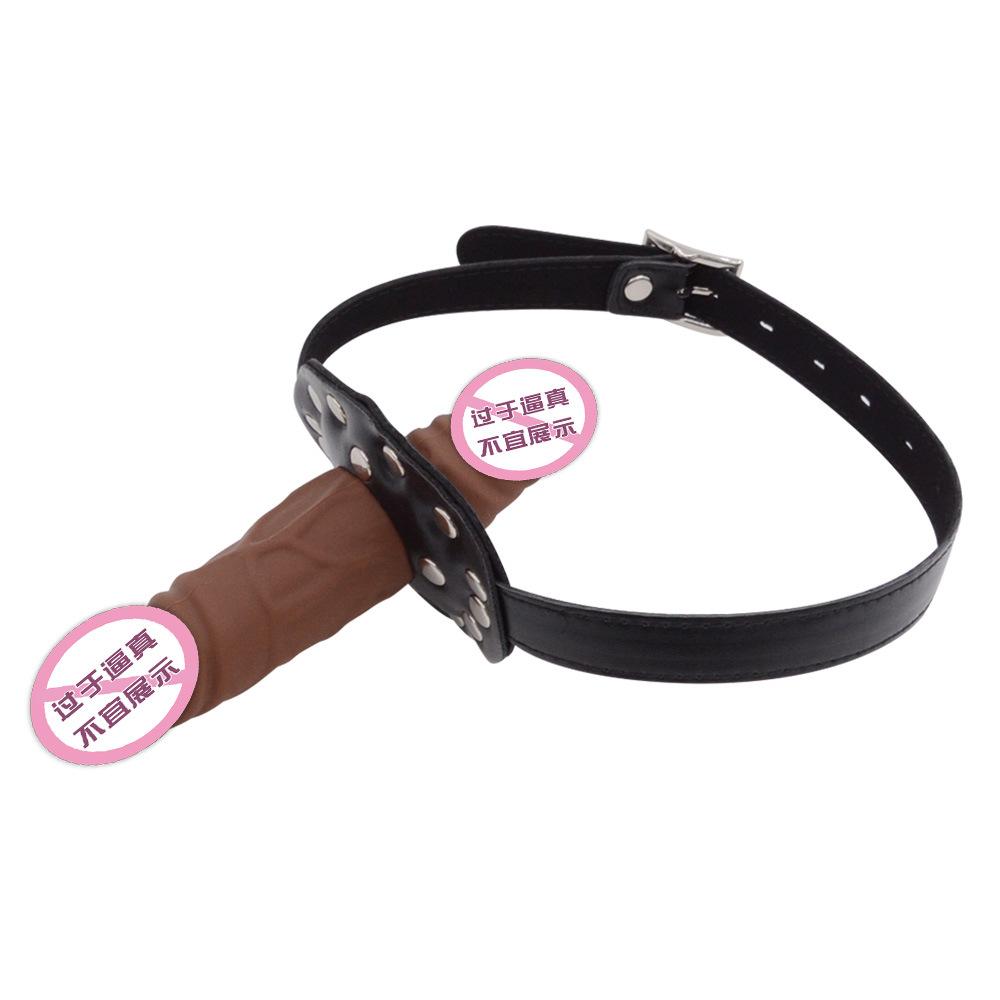 SM Двуглавый Силиконовый Дилдо Шариковый Кляп Глубокая Глотка Пенис Рот Шарик Пары Сексуальный Секс Продукт Гей Женщина Рабыня Обучение