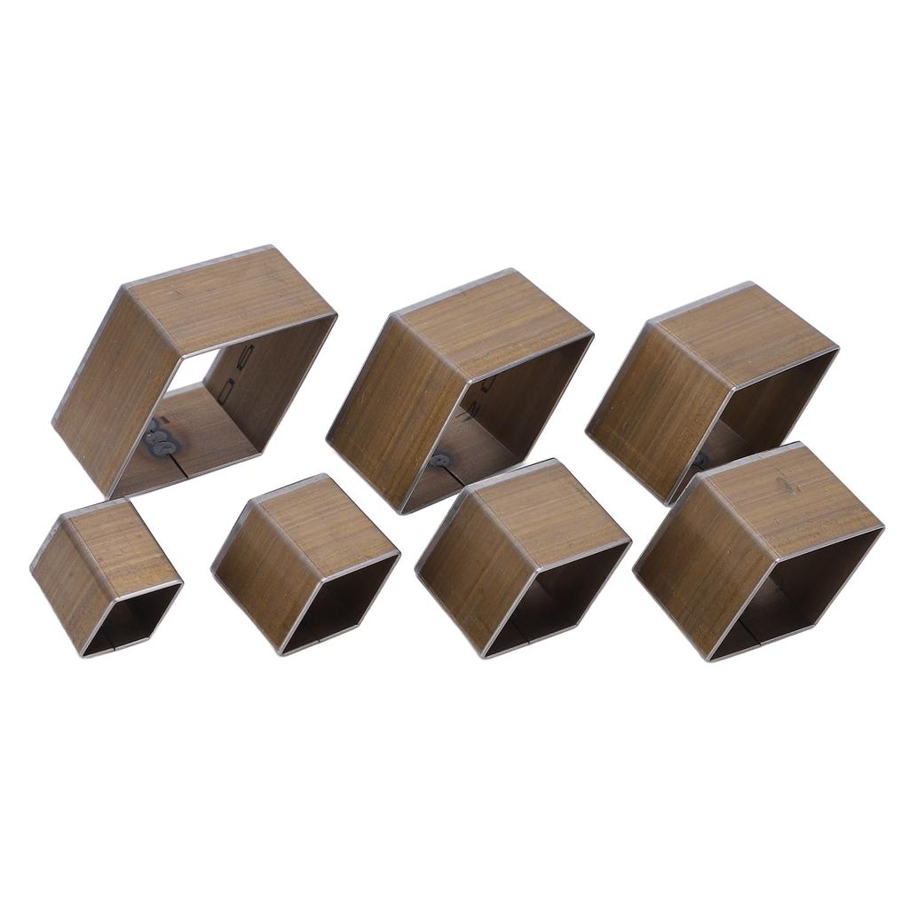 7 шт. кожаный резак ромбовидной формы из высокоуглеродистой стали простая операция резки формы DIY кожа