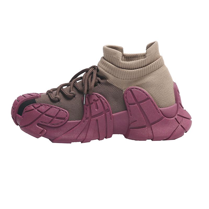 Женская обувь Octopus 2025 новая весенне-летняя толстоподошвенная нескользящая дышащая обувь для альпинизма, уродливые милые кроссовки