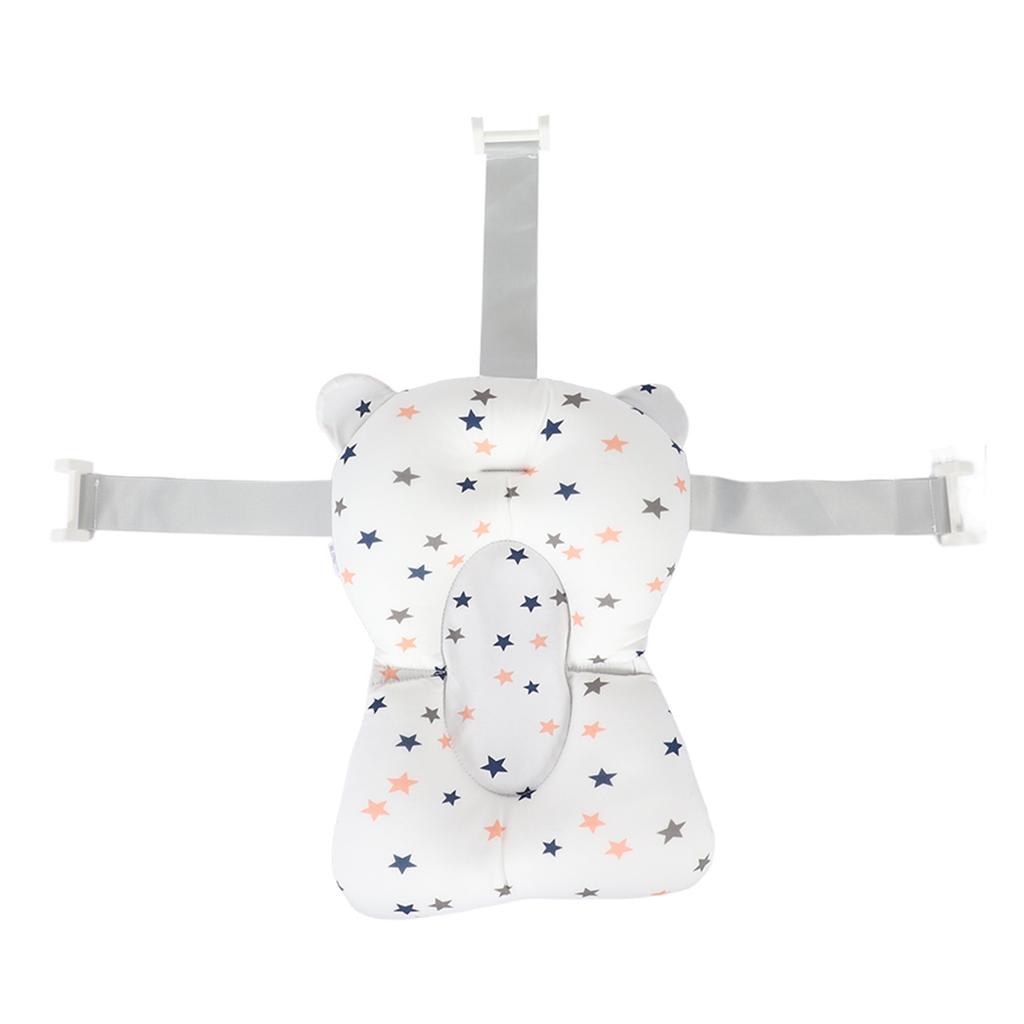 Soft Baby Bath Support Cushion Pad Cute Breathable Adjustable Newborn Bathtub Floating Pillow Mat