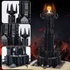 966Pcs Black Tower Magic Book Building Blocks Dark Magic Castle Model Assembly Bricks Set Diy Toys Gifts For Kids