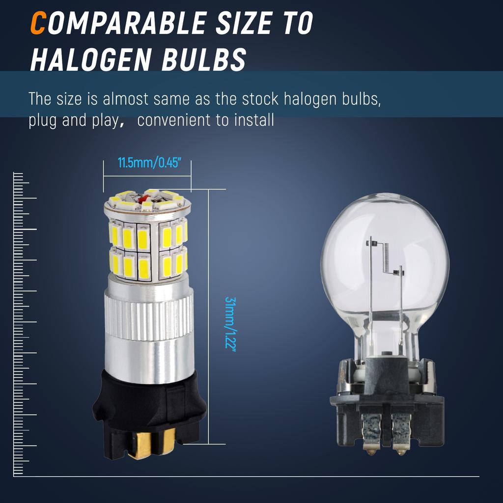 2 шт. 12 В/24 Вт PW24W светодиодная лампа для A4 VW CC Golf MK7 BMW F30 3 серии Skoda Yeti дневные ходовые огни DRL 6000K ксенон белый