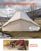 VEVOR Canvas Bell Tent, 4 Seasons 6 x 4 x 3.1 m Yurt Tent for Camping with Stove Jack, Poly-Cotton Breathable Holds up to 12 People with Rain Cover