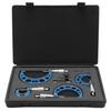 Outside Micrometer Set with Calibration Standards Wrench Accuracy Machinist Tool 0‑4in