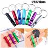 Size with Keyring Camping Hiking Survival Whistle EDC Tools Emergency Whistles Training Accessories