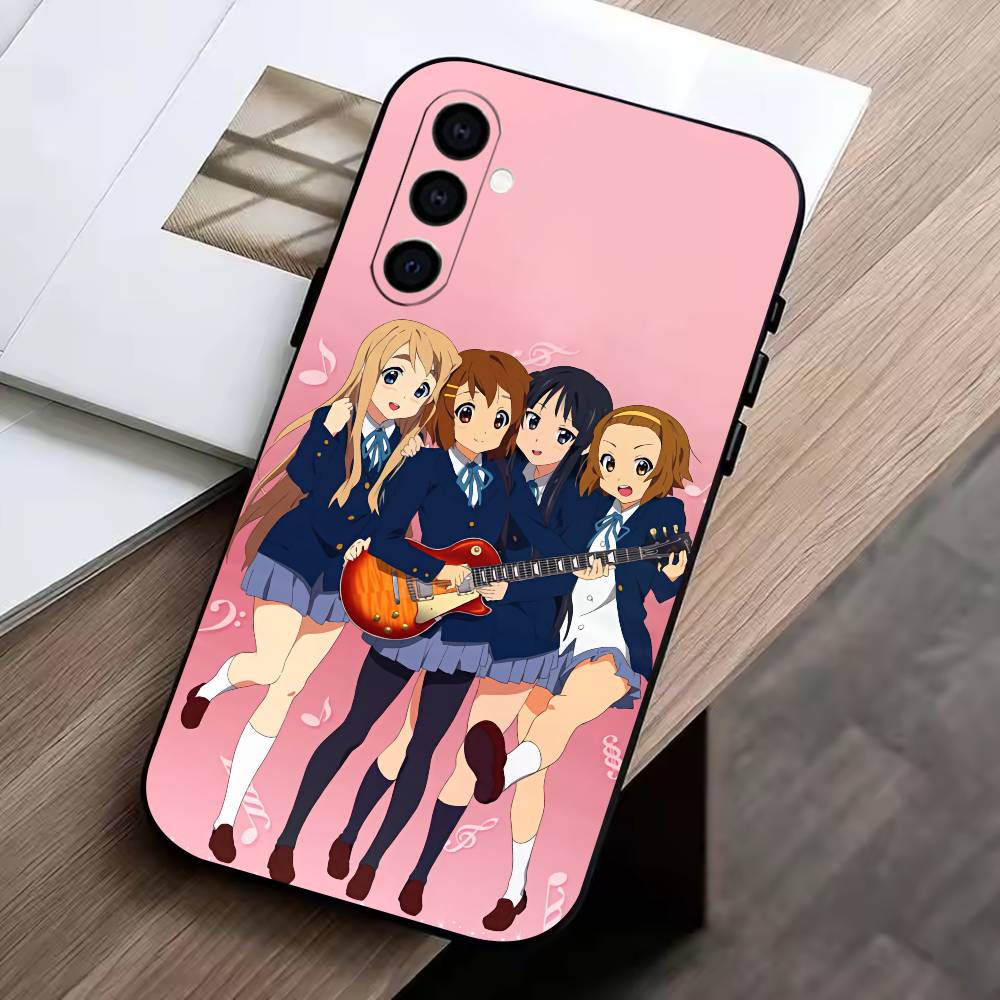 Чехол для телефона A-Amine K-ON для Samsung Galaxy A73, A72, A71, A70, A53, A52, A51, Мягкий силиконовый черный чехол