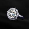 Captivating 5 Carat Moissanite Inspired Ring With Elegant Platinum Plating For Women's Fashion