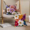 Яркие цветы в стиле масляной живописи 45*45см Наволочка Чехол для подушки Декор Наволочка Домашняя наволочка для диванной подушки